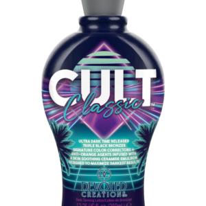 Devoted Creations Cult Classic tanning lotion 400ml met tattoo bescherming en bronzers.